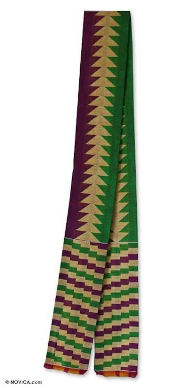 Alternate image for Cotton kente cloth scarf Vital Arrow