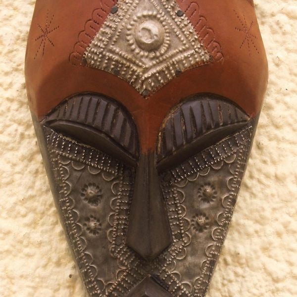 Alternate image for Handcrafted Congo Zaire Wood Mask Keeping Order