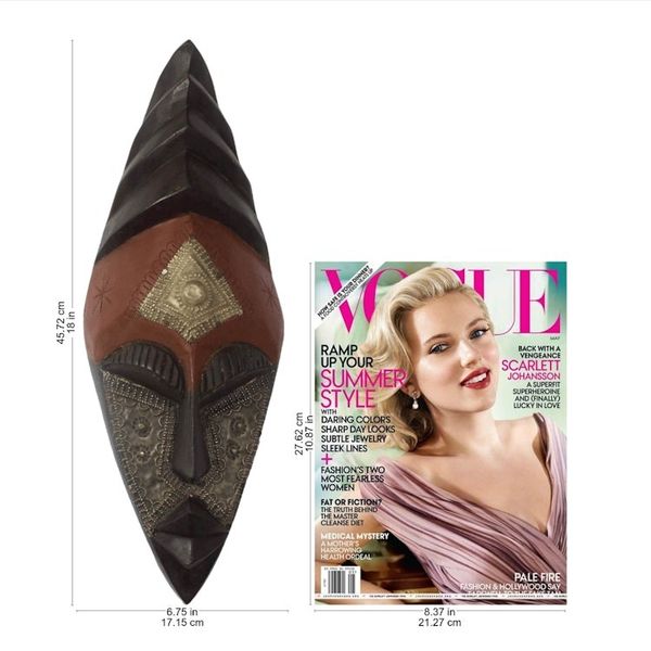 Alternate image for Handcrafted Congo Zaire Wood Mask Keeping Order