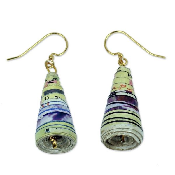 Alternate image for Afro Ecology Recycled Earrings Ring My Bell