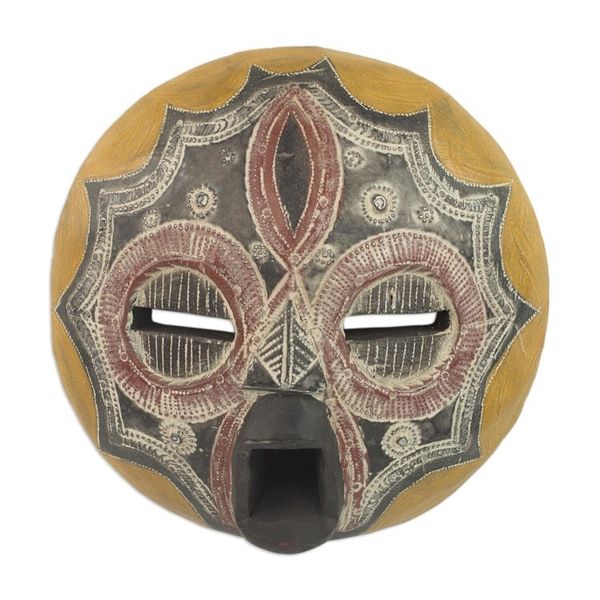 Alternate image for African Wood Wall Mask Fire