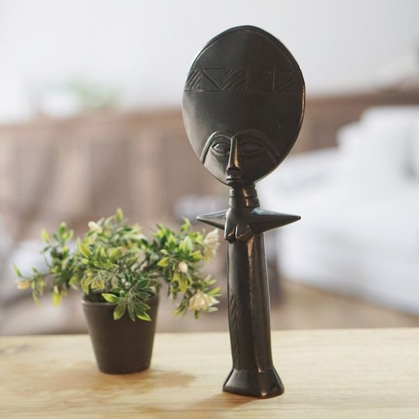 Alternate image for Fertility Doll Wood Sculpture from Africa Comforter