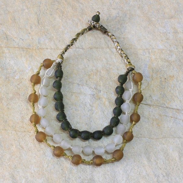 Alternate image for Recycled bead necklace Summer Fields