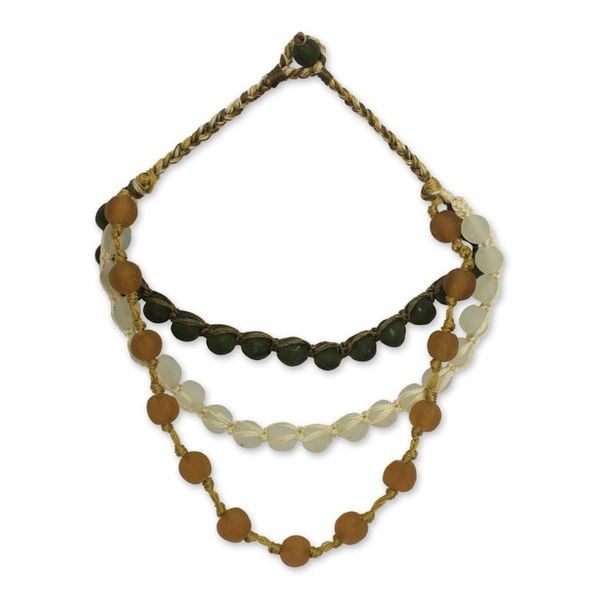 Alternate image for Recycled bead necklace Summer Fields