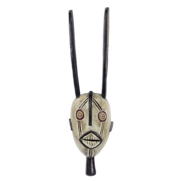 Alternate image for Hand Crafted Wood Mask Fortune