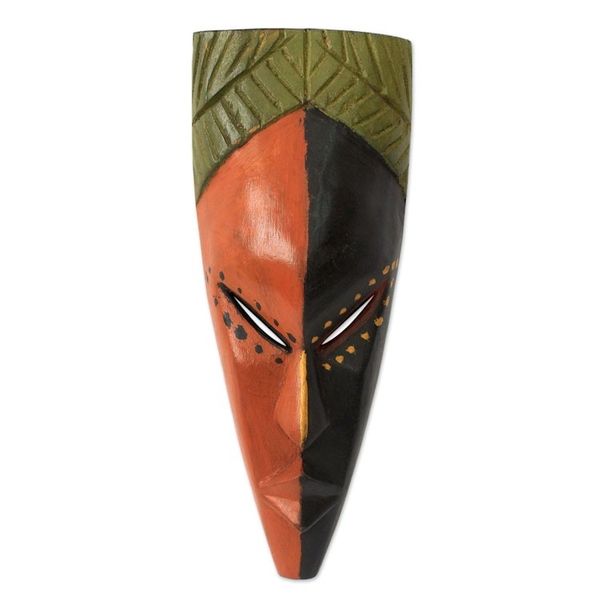 Alternate image for Authentic African Mask from Ghana Handsome Young Man