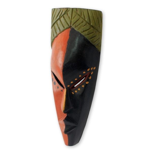 Alternate image for Authentic African Mask from Ghana Handsome Young Man