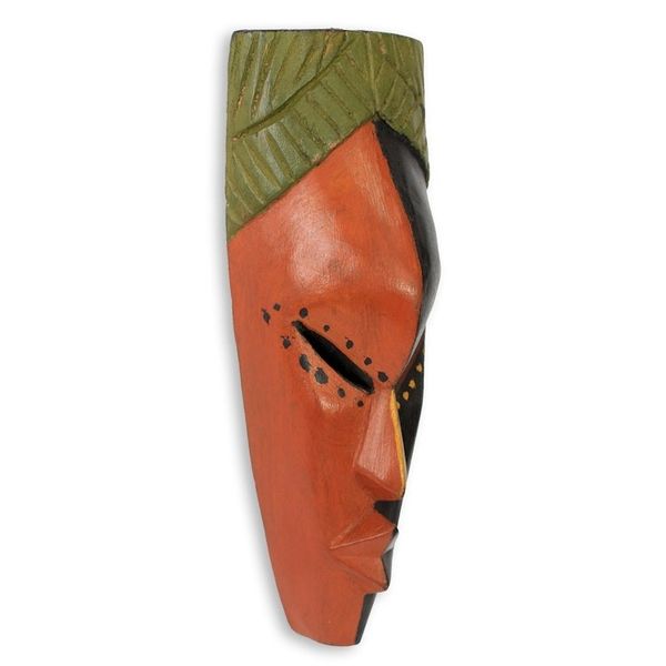 Alternate image for Authentic African Mask from Ghana Handsome Young Man