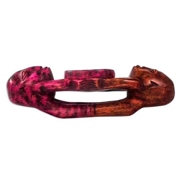 Alternate image for Fair Trade Cultural Wood Sculpture Ashanti Friendship