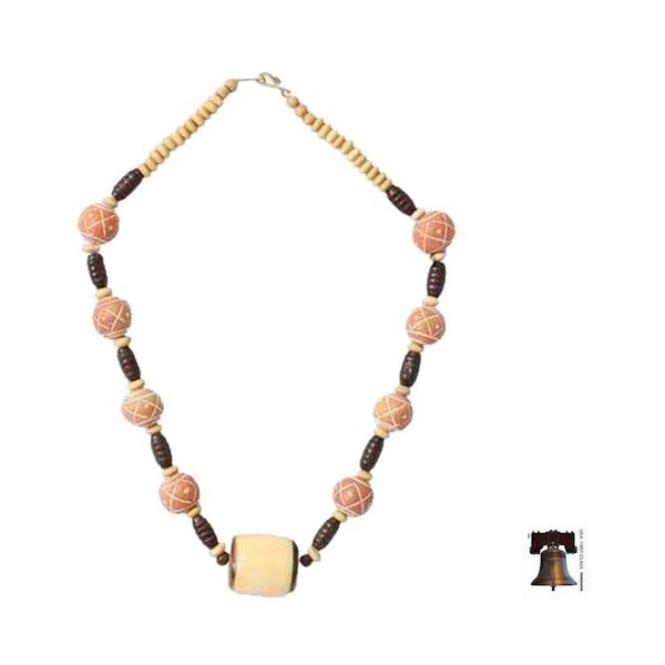 Alternate image for Bone and ceramic beaded necklace Sougri