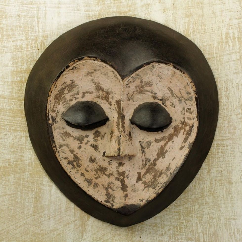 Congolese wood mask 'Lega Sorcerer'