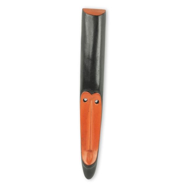 Alternate image for Fair Trade African Wood Monkey Mask in Black and Orange Orange Adoo