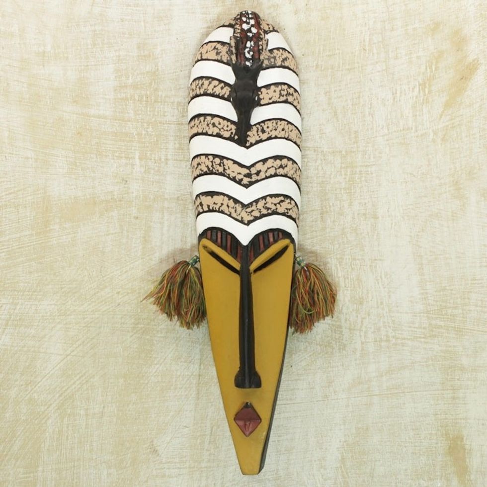 African Wood Wall Mask 'New Classic'