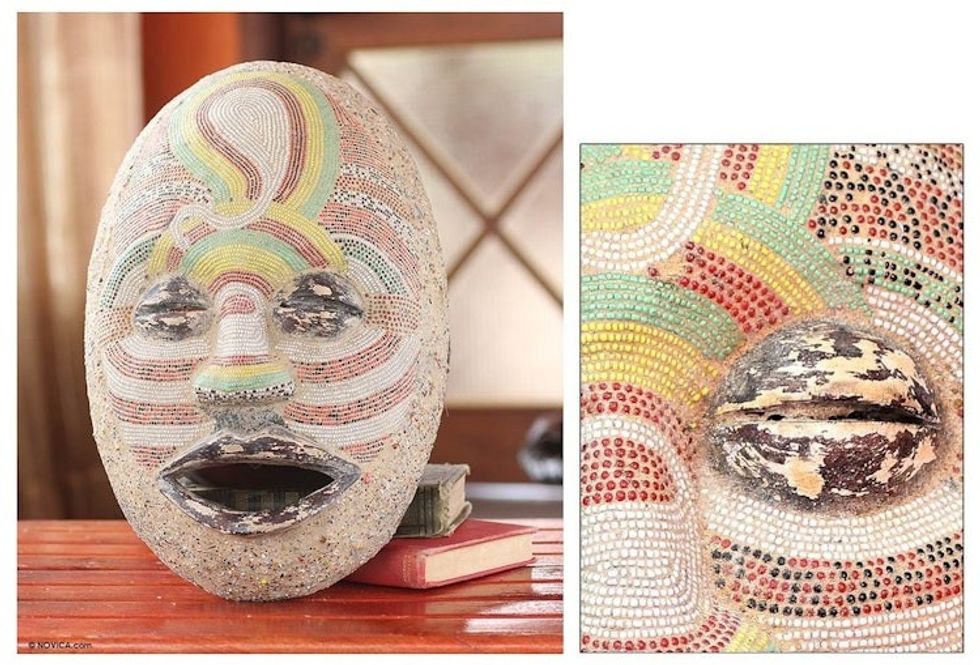 Congolese wood African mask 'Kasai River God'