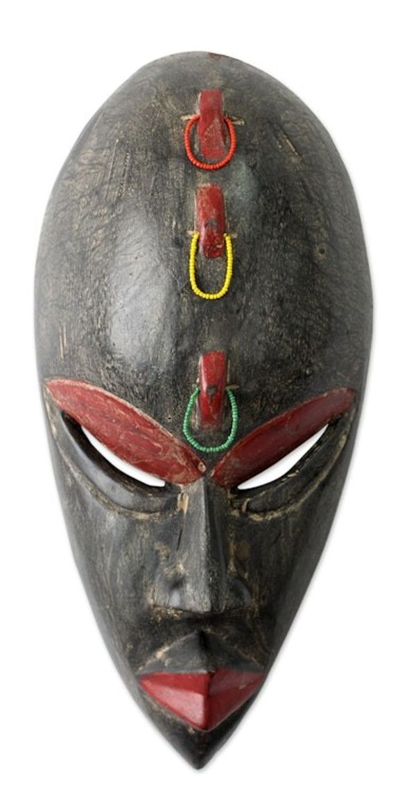 Alternate image for African Mask with Beads Ga Strength