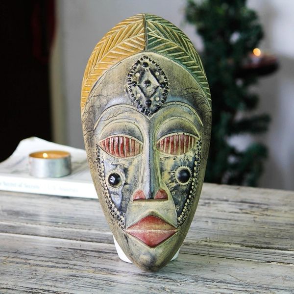Alternate image for Hand Crafted Wood Mask Royal Presence