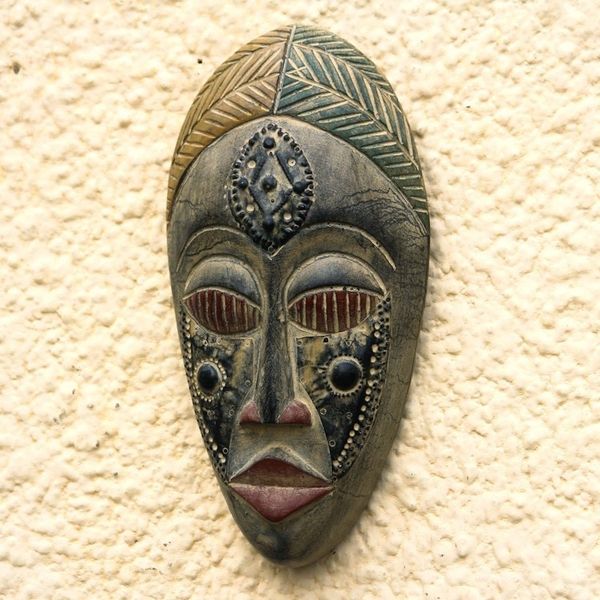Alternate image for Hand Crafted Wood Mask Royal Presence