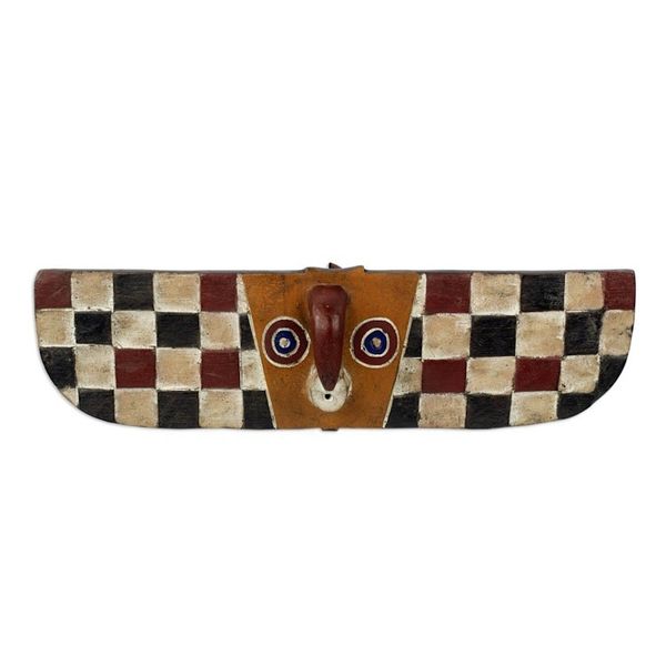 Alternate image for Artisan Crafted Wall Mask Butterfly Colors