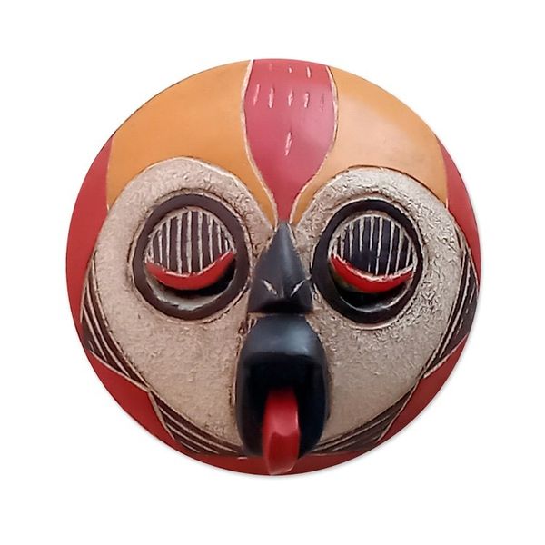 Alternate image for Fair Trade African Wood Mask Woman of Fire