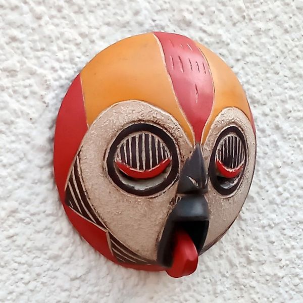 Alternate image for Fair Trade African Wood Mask Woman of Fire