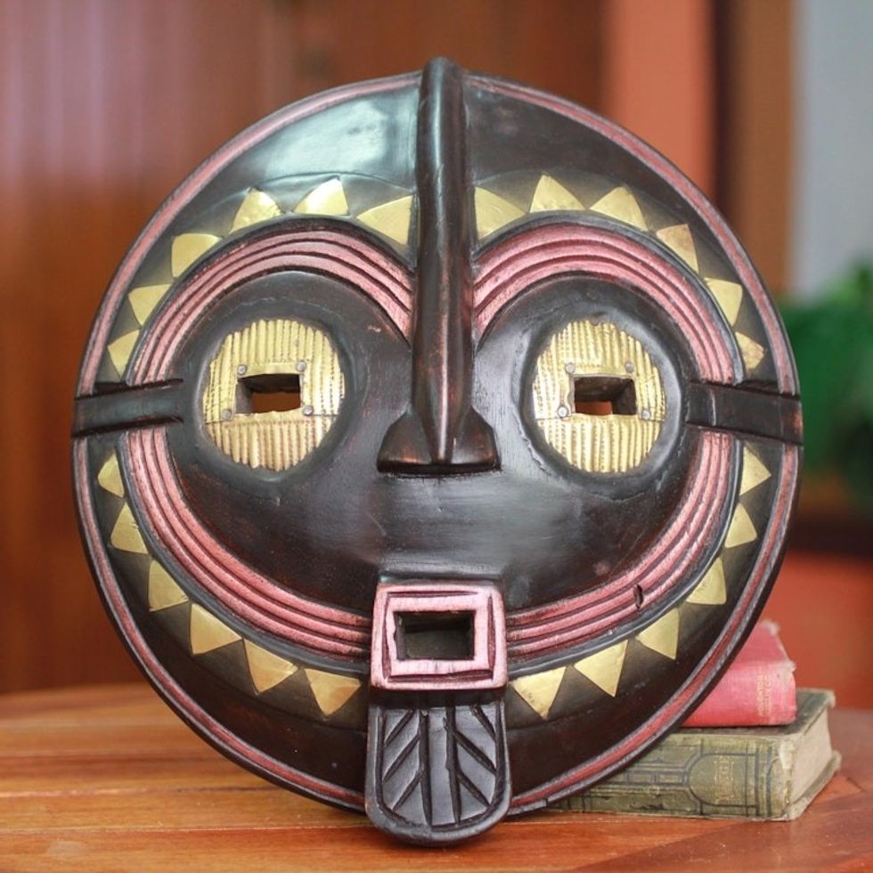 Authentic African Mask Handcrafted in Ghana 'My True Love'