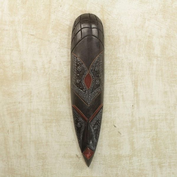 Alternate image for African Wood Mask Baule Plea for Rain