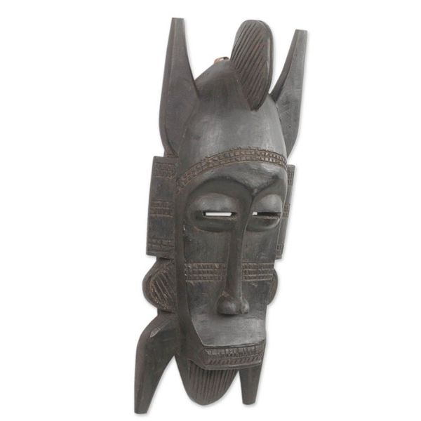 Alternate image for Ivory Coast Hand Carved Senufo African Mask Senufo Mens Society