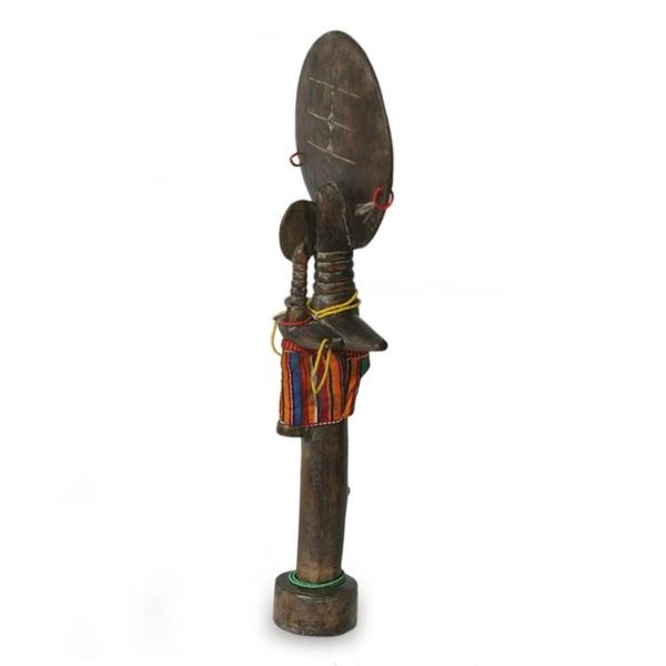 Alternate image for Fertility Doll Wood Sculpture Ashanti Mother
