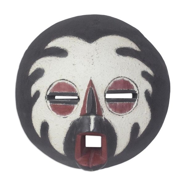 Alternate image for Hand Carved Wood Mask Water God