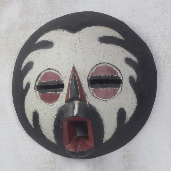 Alternate image for Hand Carved Wood Mask Water God