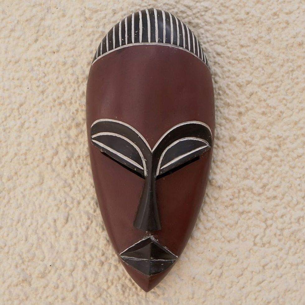 Ga wood mask 'To Foresee'