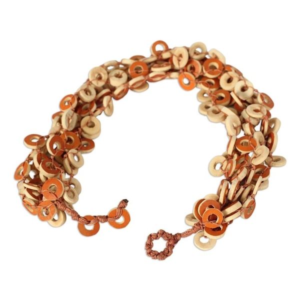 Alternate image for Dried Calabash Beaded Necklace Tropical Fun