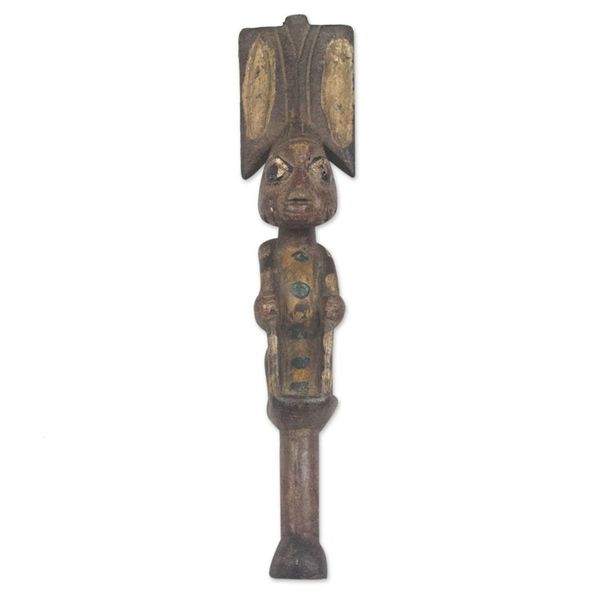 Alternate image for Wood wall sculpture Male Shango