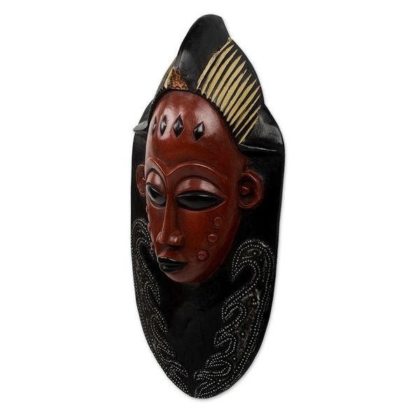 Alternate image for Artisan Crafted Wood Mask Supremacy