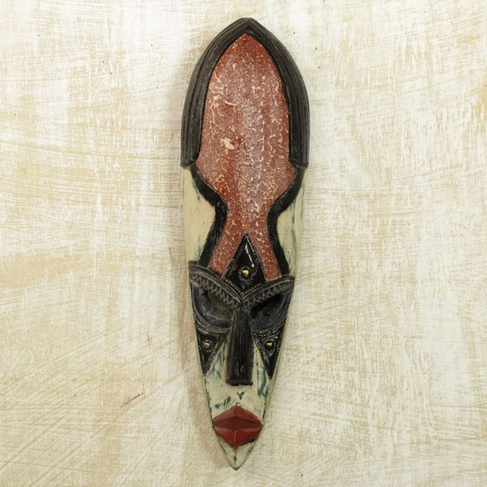 Nigerian Wood Mask 'Equality in Marriage'