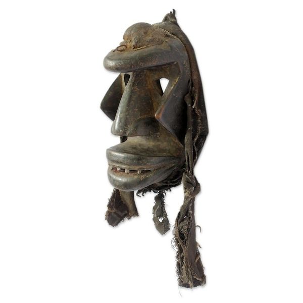 Alternate image for Fair Trade Ivoirian Wood Mask Womans War Spirit