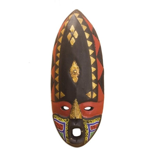 Alternate image for Handmade Togolese Wood Mask Scarecrow