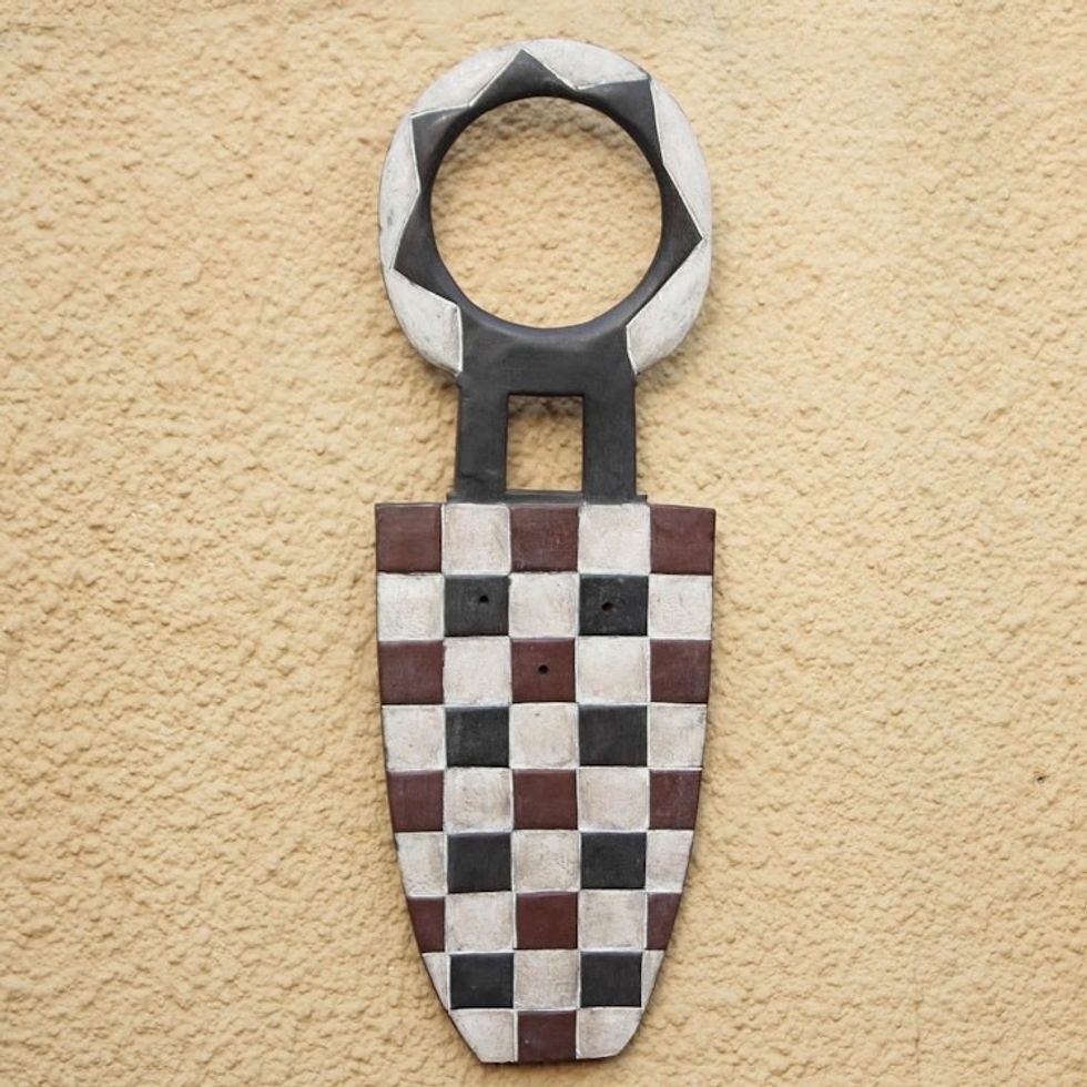 African tribal wood mask 'Faceless Spirits'