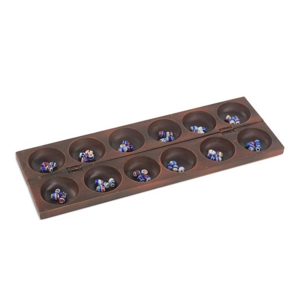 Alternate image for African Wood Oware Table Game Asenn Dua