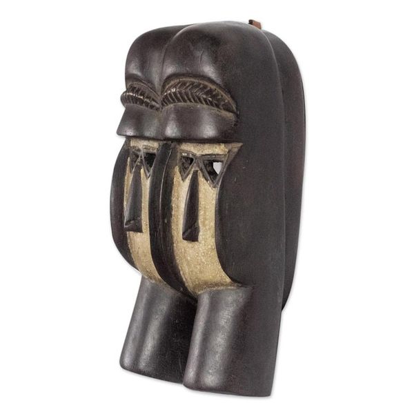Alternate image for Ivoirian wood mask Kran Twins