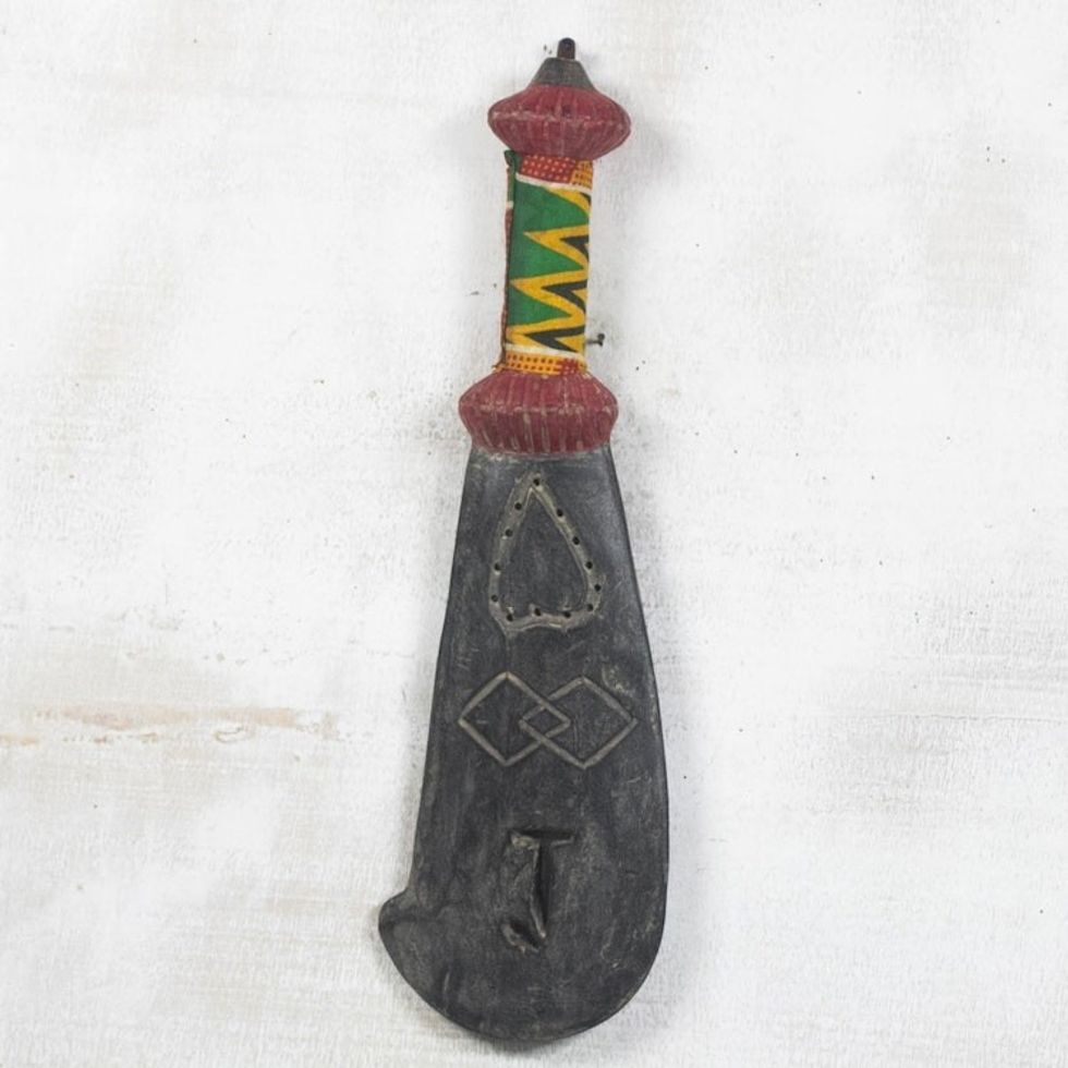Wood African Wall Sculpture 'Machete of Love and Justice'