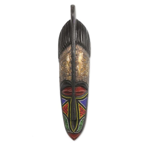 Alternate image for Original African Mask Crafted by Hand Maame Ama