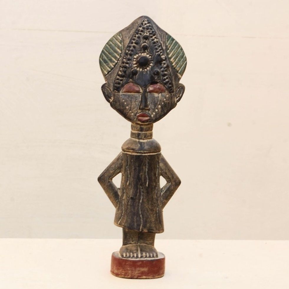 African Wood Sculpture 'Sweetheart'