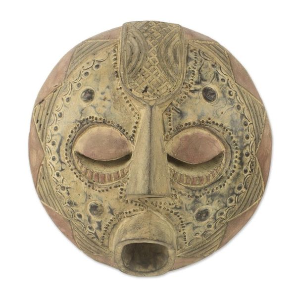 Alternate image for Akan Wood Mask from Ghanaian Artisan Abundance