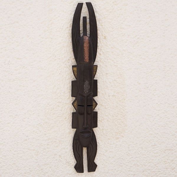 Alternate image for Ashanti wood mask Royal Horns