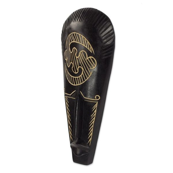 Alternate image for Hand Crafted Wood Mask Fear Only God
