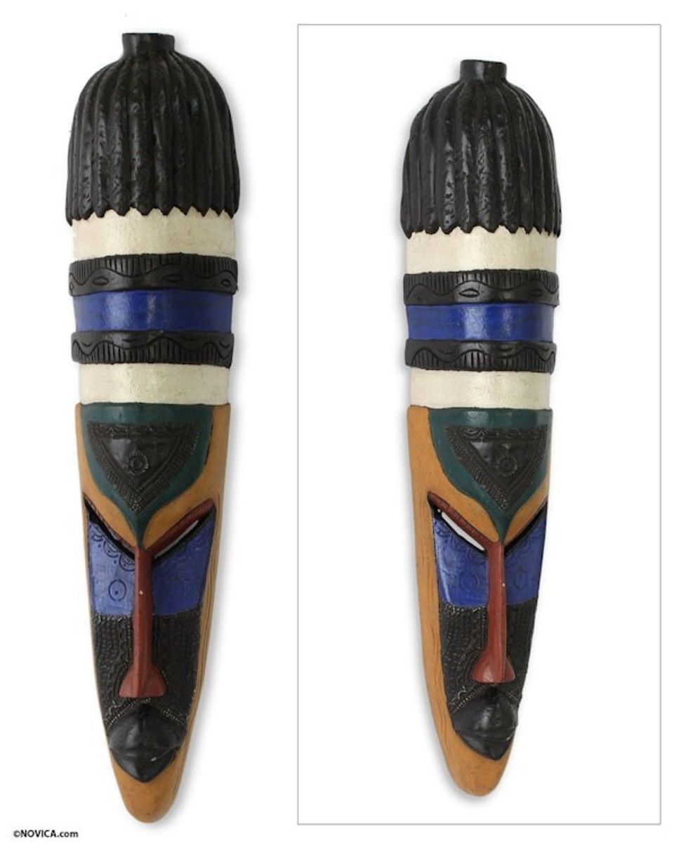 Hand Crafted African Mask 'Bakomi'