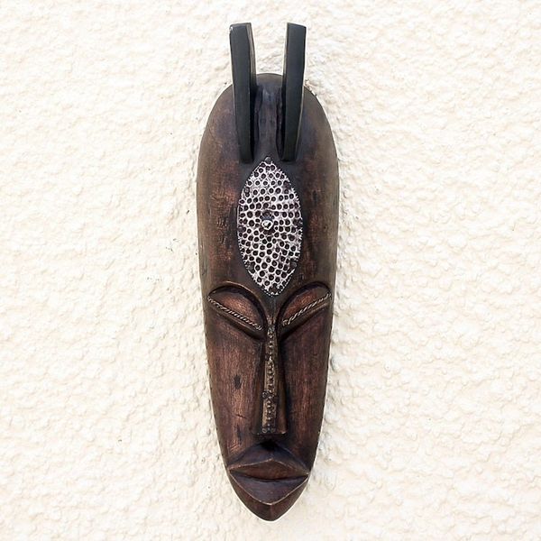 Alternate image for Ivoirian wood mask King Who Loves Peace
