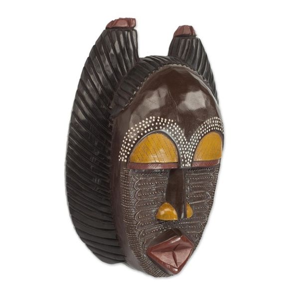 Alternate image for Unique African Wood Mask A Good Mother