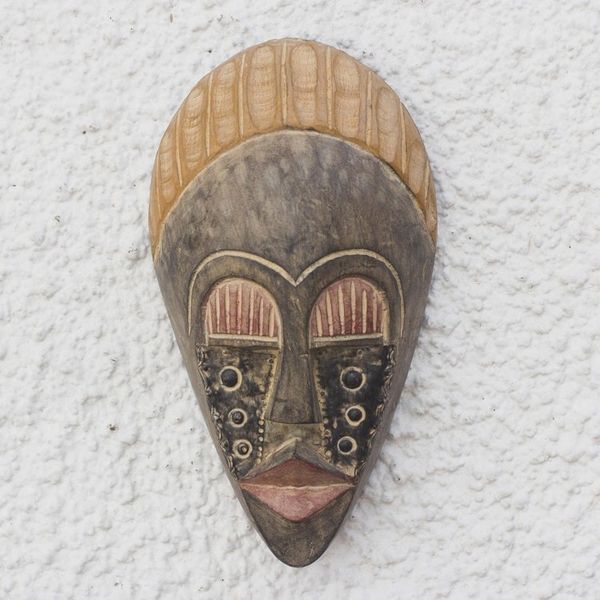 Alternate image for Akan Wood Mask Bold Courage